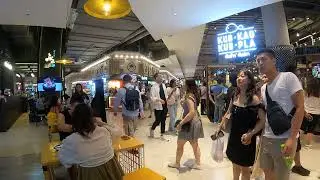 People watching at the mall in Bangkok