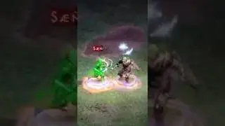 D2R PVP Zerker Barb Vs Smiter Paladin #diablo2resurrected #d2r #d2rshorts #shorts #gaming #diablo2r