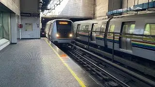 Metro de Caracas Línea 2 trenes Alstom S2 y S9 en la estación Antímano 