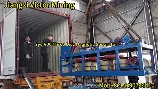 three disc magnetic separator is ready to ship to Nigeria #threediskmagneticseparator #3pc600