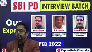 SBI PO Interview 2022 | Interview Batch Starts from 1st FEB 2022 | Question, Answers & Preparation