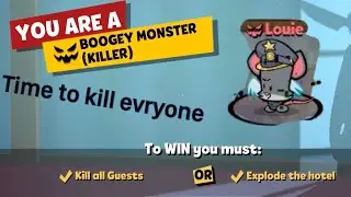 Playing as the boogey monster on suspects mystery mansion