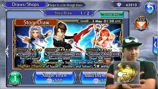 Dissidia Final Fantasy: Opera Omnia CRAZY 35 CP LUCK!! MULTI SUMMONS FOR SQUALL, VANILLE, & SETZER!!