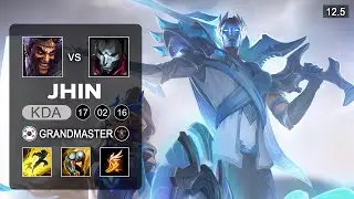 Jhin ADC vs Draven - KR Grandmaster - Season 12 Patch 12.5
