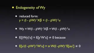 Spatial Two Stage Least Squares I