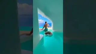Waking up at a cave pool suite in Santorini! #santorini #greece