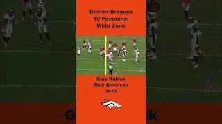 Denver Broncos 10 Personnel Wide Zone #offense #all22 #nfl #zone #football #coaching #ncaa