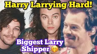 Harry Being Biggest Larry Shipper & Loudest Blue-Greener 😍 Larry Stylinson 