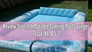 Produktrecension av Sloosh Uppbl&aring;sbar solstol flytande XL, 2,1 x 1,4 m (85 tum x 57 tum) extra stor