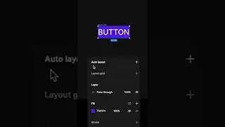 👩&zwj;💻 Responsive buttons in Figma 🚀 #figma #tutorial #responsive #button #shorts