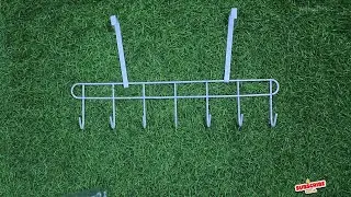 Door Hook Hanger, Hanging Organizer Rack with No Hole Drilling Required for Bedroom, Bathroom