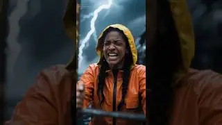Big storm on sea