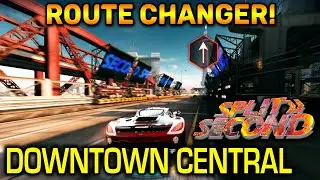 A FALLING TOWER Route Changer in Downtown Central! | Split/Second