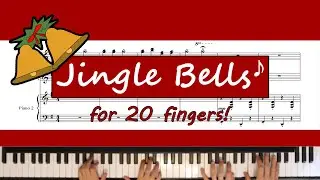 Jingle Bells for 4 hands (Jazz Piano Arrangement)