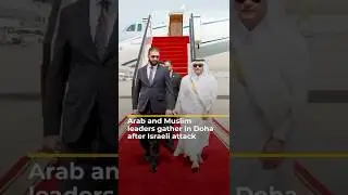 Arab and Muslim leaders gather in Doha after Israeli attack | AJ #shorts