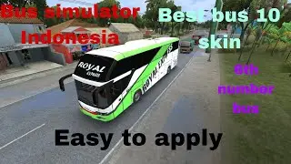 Bus simulator Indonesia top 10 bus skin install . Easy to apply#foryou #bus #bussid #easy 