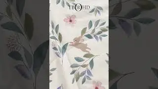 Pure Cotton #KidsSummerQuilt | Flowers & Rabbits Print #CoolQuilt | Reactive DyeingPure Cotton Kids