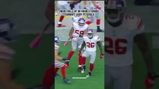 When Antrel Rolle got an INT on Larry Fitzgerald after going to dinner with him the night before 😅
