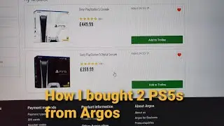 How I bought my Sony Playstation 5 From Argos PS5