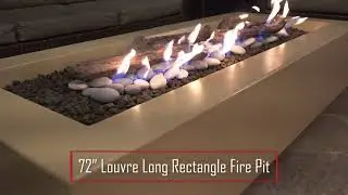 Louvre Long Rectangle Fire Pit