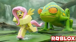 ESCAPANDO do CAMALEÃO DO MAL (Roblox) #LuliRarity