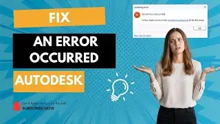 Fix An error occurred while preparing for installation Autodesk 