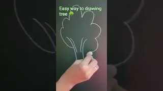 #tree#blackboard tree drawing #ytshorts#shorts