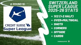 Switzerland Super League 2025-26 Stats @ Round 10 | OverGolStats