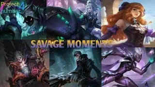 Top 10 Savage Moments | Project number 4 | Mobile Legends : Bang bang