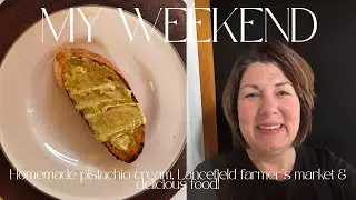 Vlog 2, My Weekend: making delicious Pistachio Cream Spread & Lancefield Farmer's Market.