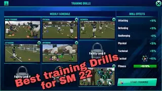 Soccer Manager 2022 : BEST TRAINING DRILL TO USE .