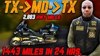 Поездка на мотоцикле Honda Gold Wing на дальние расстояния: из Мэриленда в Техас — 1426 миль за 2...