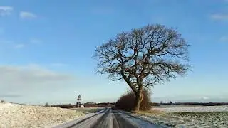 Driving in my car from Stensved to Mern in Denmark. 4K. 2160p. 03/01-2026