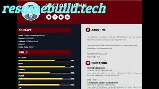 Online Resume Builder - Create your resume online TODAY! www.resumebuild.tech