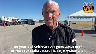 World&rsquo;s Fastest 85 Year Old - Top Speed 204.4 mph @ The Texas Mile Oct. 2020