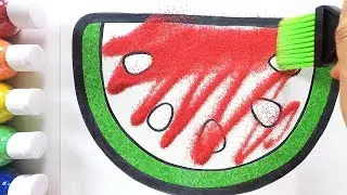 Sweet Watermelon coloring & drawing ㅣ 달콤한 수박 그리기 색칠하기