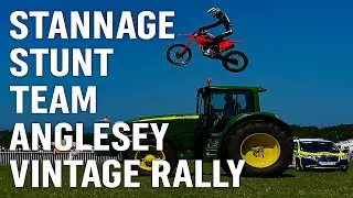 Stannage Stunt Team at Anglesey Vintage Rally | Motorcycle Stunts & Arena Action in North Wales