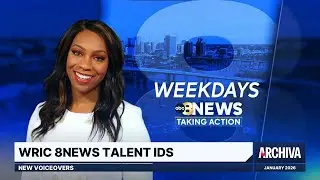WRIC 8News Talent IDs - New Voiceovers | January 2026