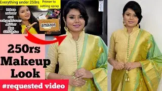 Beginners 250rs makeup look |step by step Festive makeup under 250rs |makeup| Be flawsome by Nithya