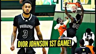 Dior Johnson FIRST GAME Of Season w/ NEW HIGH SCHOOL!! Prolific Prep Are The MONSTARS!