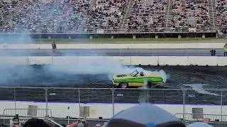 Roman Atwood in Corn Cob at Cleetus and Cars Indy 2023
