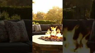 Cozy outdoor firepit with stone seating area for perfect evenings