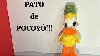 Tutorial PATO de Pocoyo. Amigurumis y crochet para zurdos