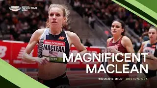 Heather MacLean 🇺🇸 wins the women's mile after incredible last lap 😤| World Indoor Tour 2023