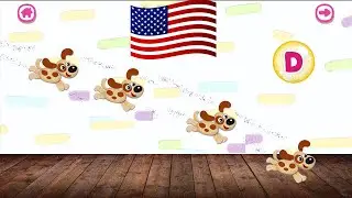Super Abc in English Bini Bambini, Learn Alphabet, Letter D