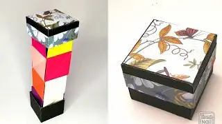 DIY - How to make a paper pop up magic box #craft
