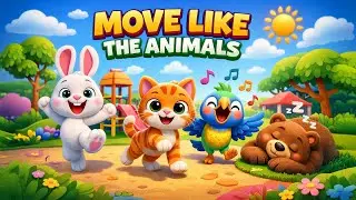 Двигайся, как животные 🐾 (Версия 2) | Веселая подвижная песенка для малышей и детей