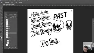 Working on some custom lettering! Come hang out / Q&A