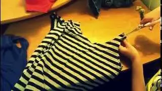 potter projects : Long sleeve shirt to tank top
