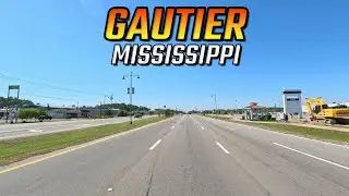 Gautier Mississippi Driving Through